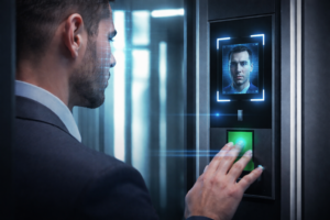 Integrated mantrap system with biometric facial recognition and OSDP encrypted reader.