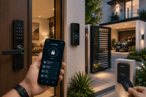 Smart Door Lock and Home Access Control System With Mobile App